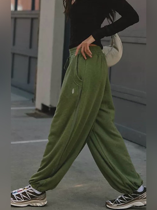 FP Movement by Free People Pants - Free people movement Sweat Equity Convertible Pants sage green medium